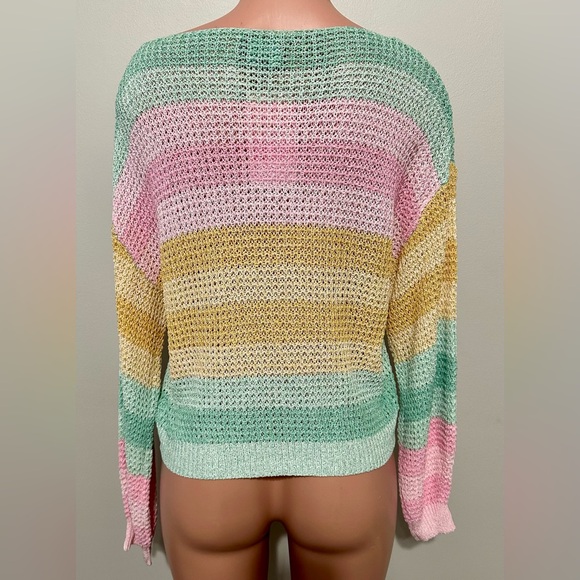 Dressed up Striped Multicolor Women's Sweater*****Size: Small - Picture 3 of 3